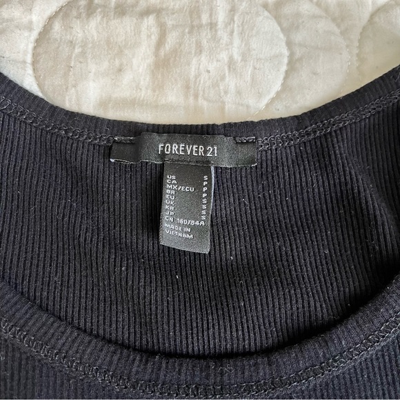 Forever 21 Black Ribbed Tank Top - Picture 6 of 6